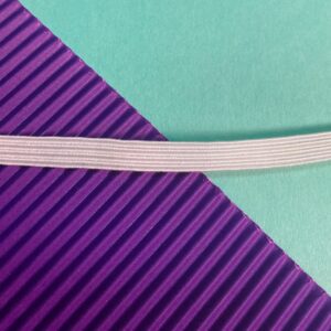 Corded Elastic - 6mm - White