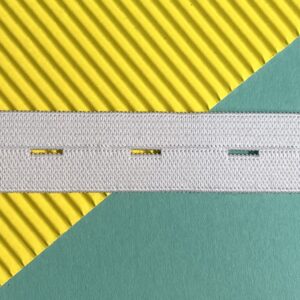 Buttonhole Elastic - 19mm - White